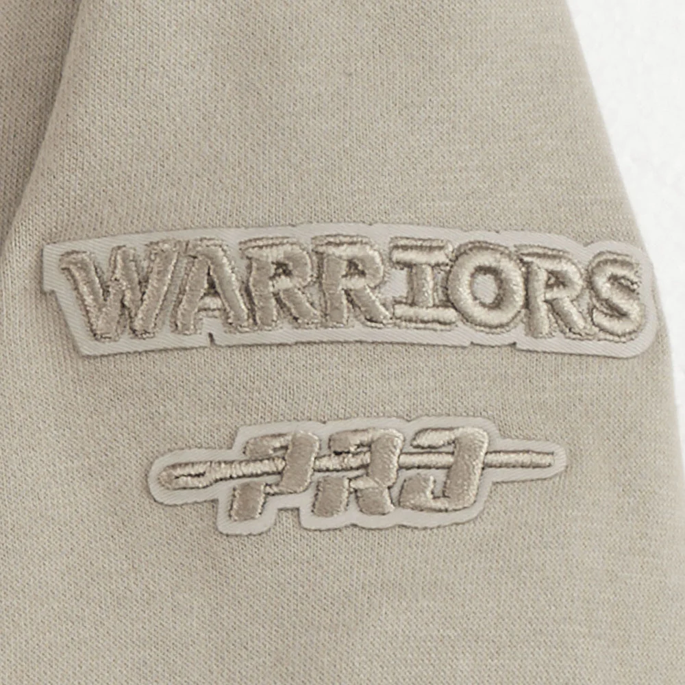 NBA GOLDEN STATE WARRIORS NEUTRAL LITTLE BOYS FLEECE CREWNECK (TAUPE) - Image 5