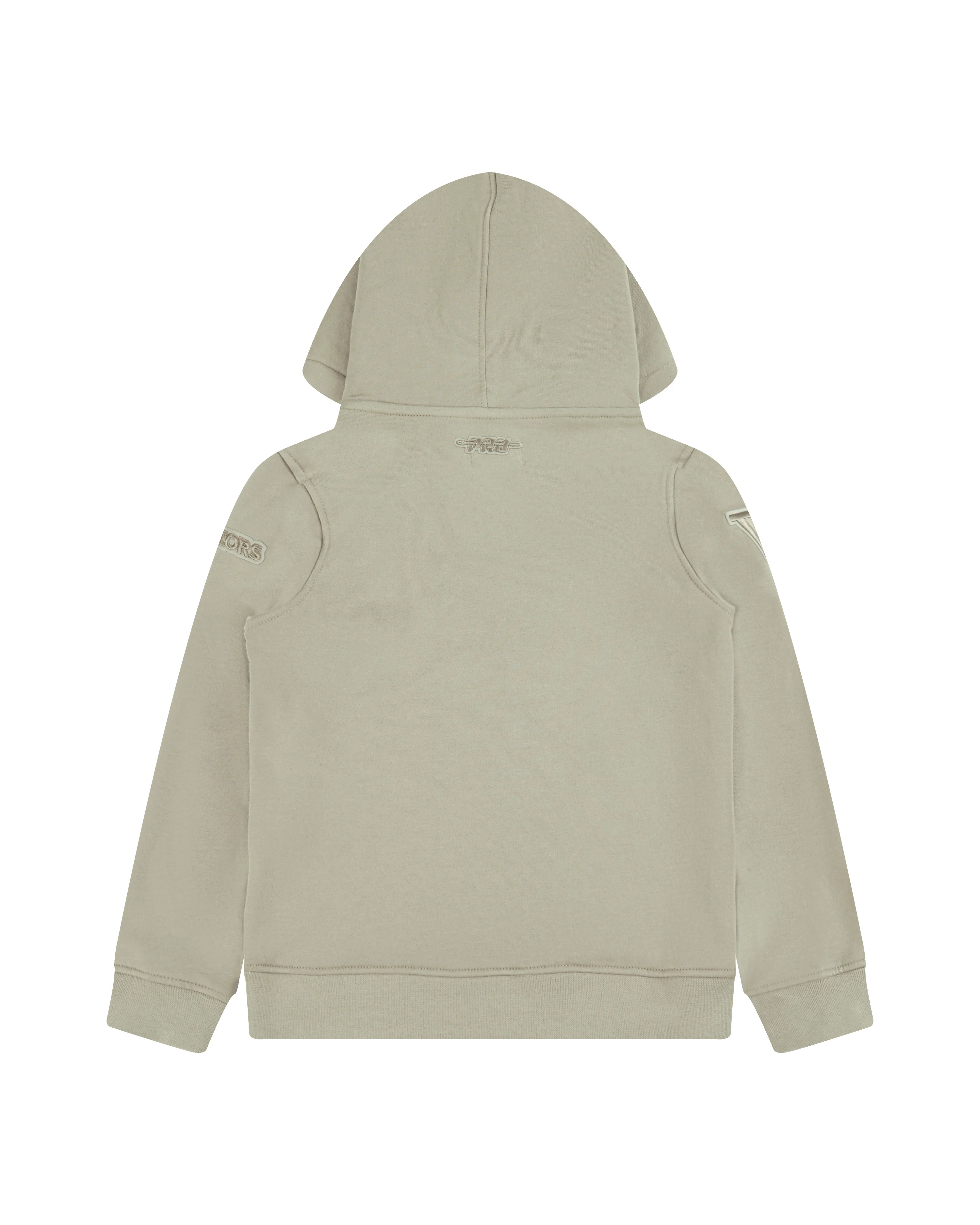 NBA GOLDEN STATE WARRIORS NEUTRAL LITTLE BOYS FLEECE PULLOVER HOODIE (TAUPE) - Image 2