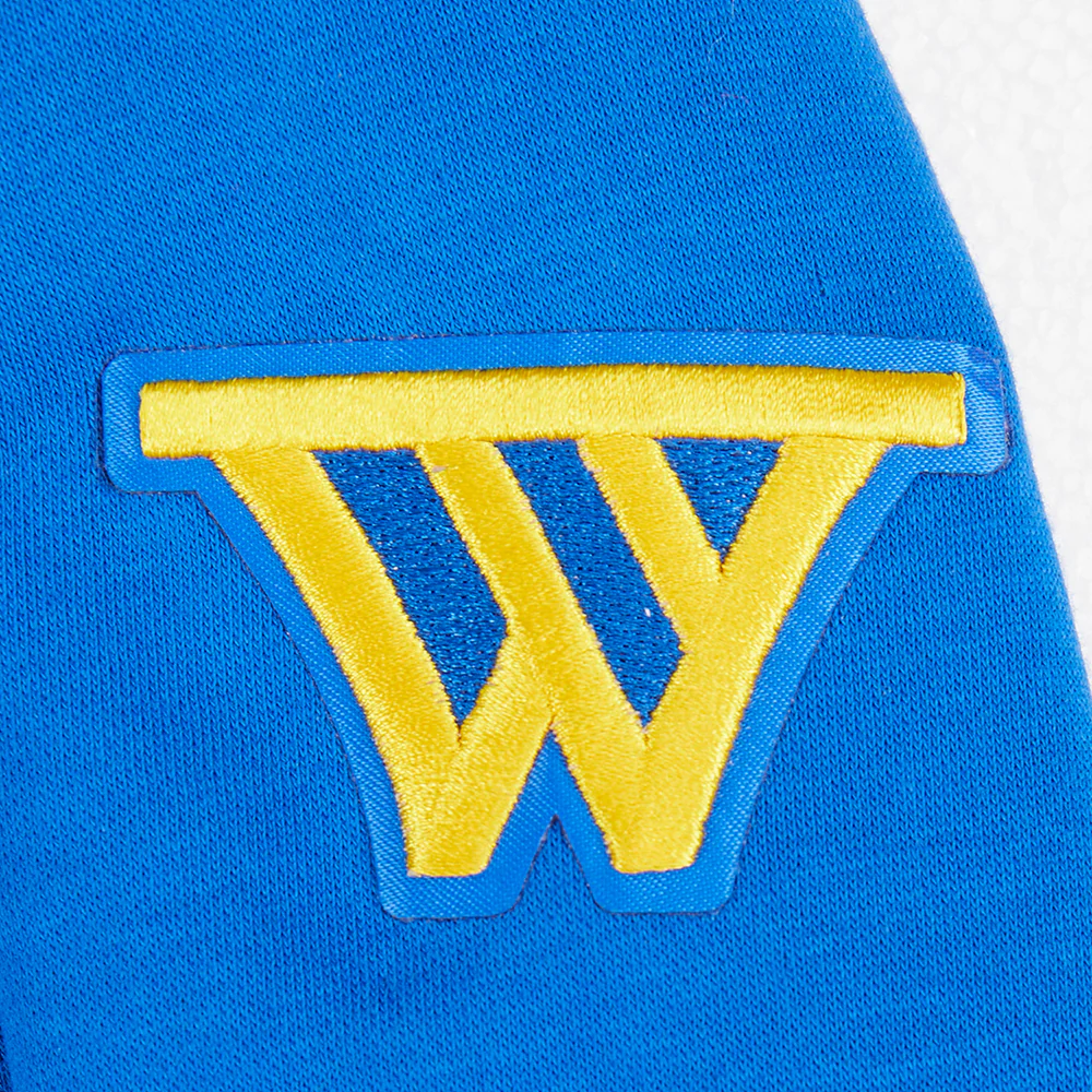 NBA GOLDEN STATE WARRIORS RETRO CLASSIC LITTLE BOYS RIB FLEECE PULLOVER HOODIE (ROYAL BLUE) - Image 6