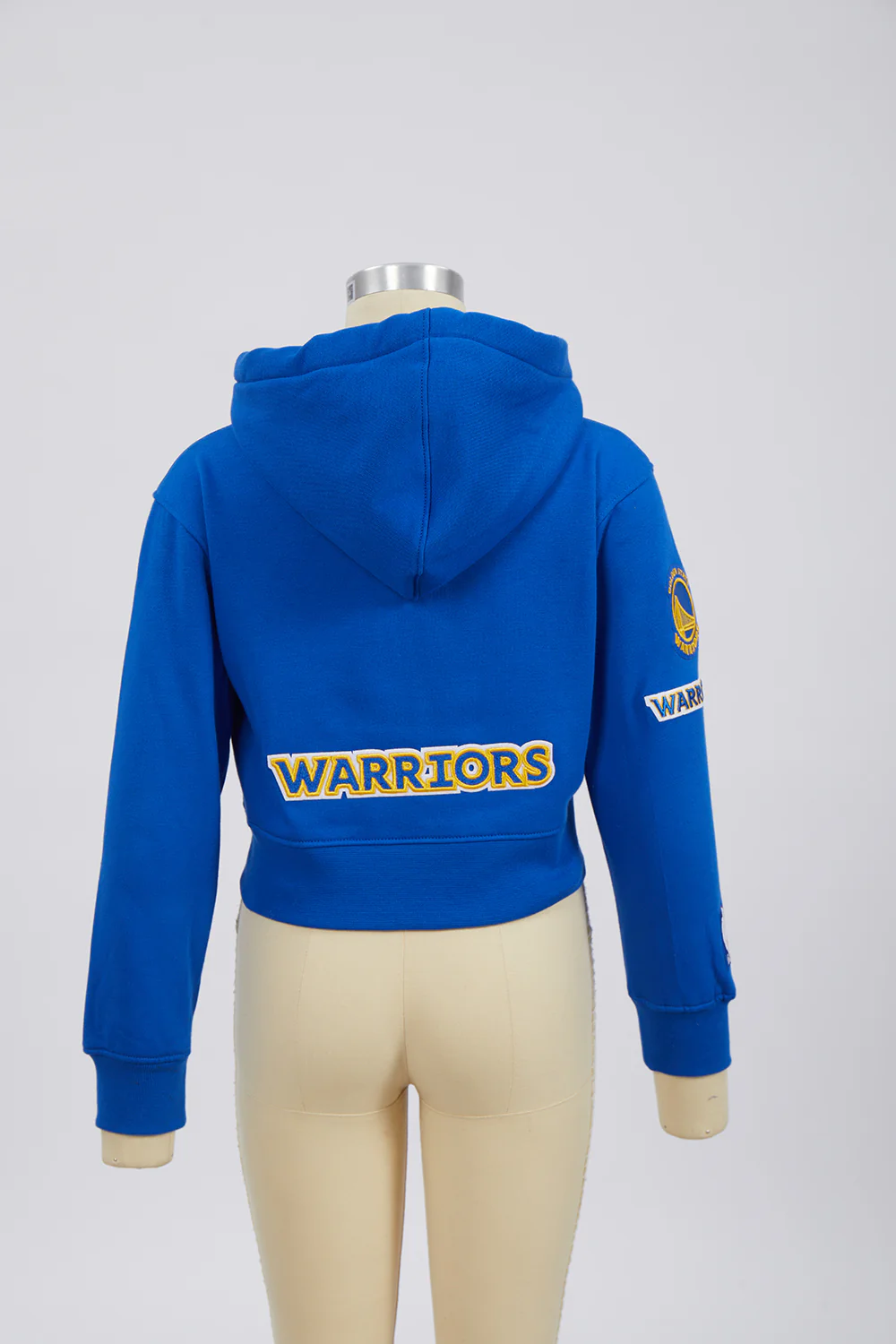 NBA GOLDEN STATE WARRIORS CLASSIC LITTLE GIRLS FLEECE FULL ZIP HOODIE (ROYAL BLUE) - Image 10