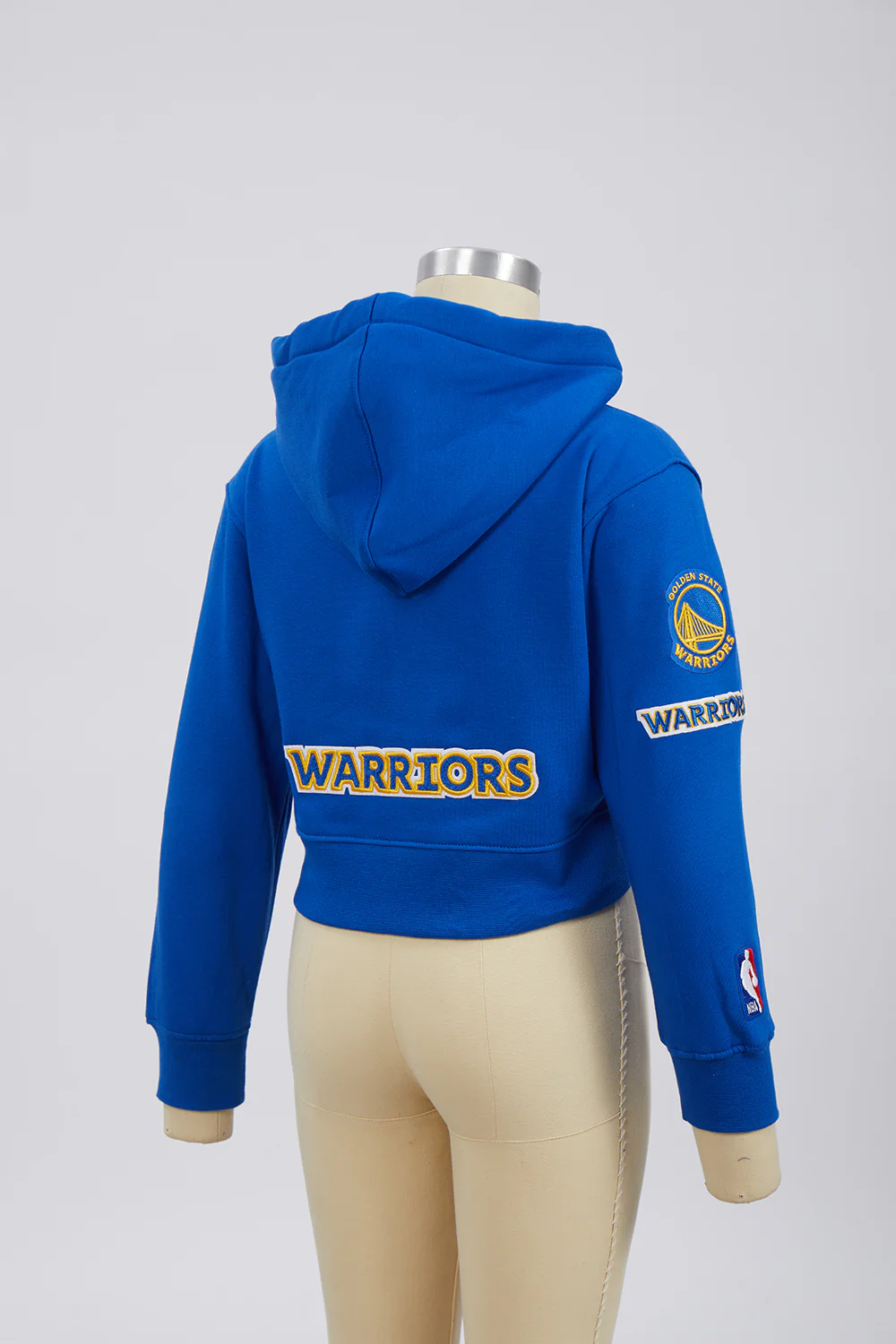 NBA GOLDEN STATE WARRIORS CLASSIC LITTLE GIRLS FLEECE FULL ZIP HOODIE (ROYAL BLUE) - Image 11