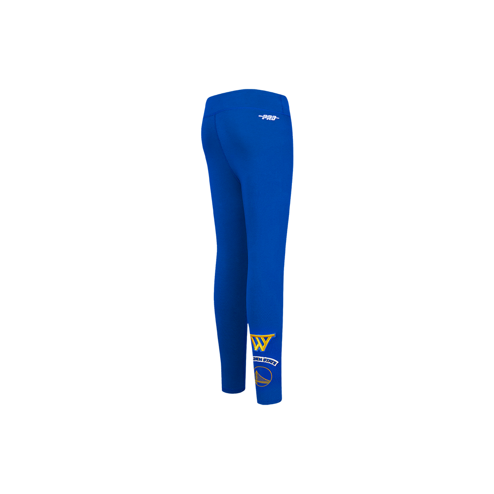NBA GOLDEN STATE WARRIORS RETRO CLASSIC LITTLE GIRLS LEGGING (ROYAL BLUE) - Image 3