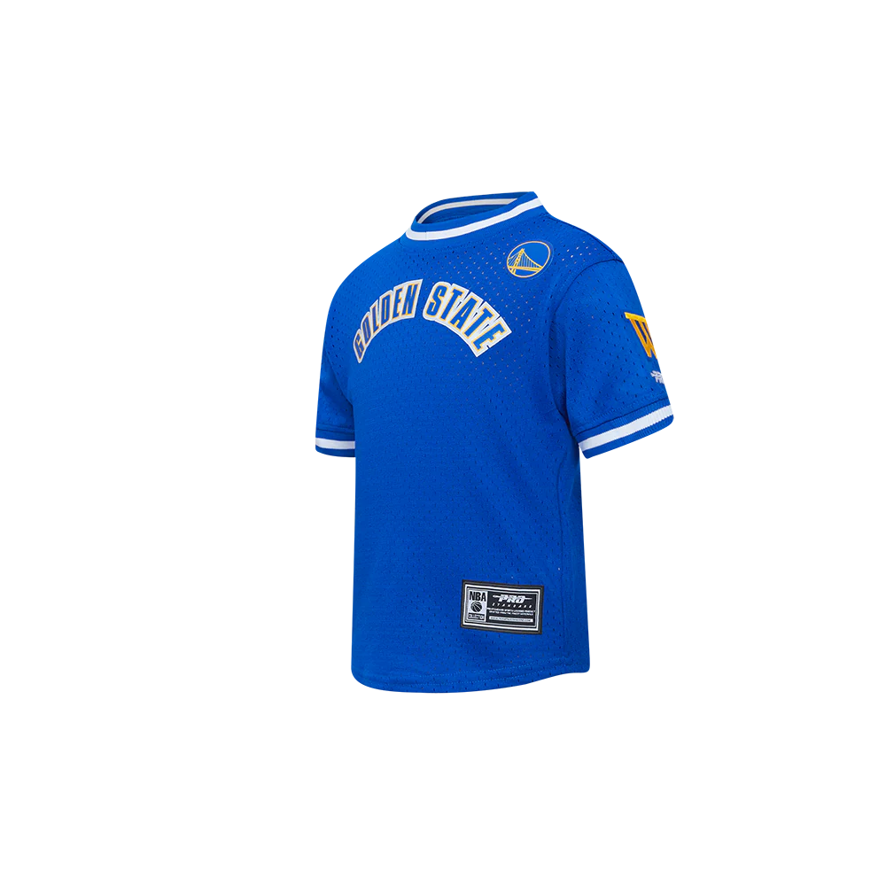 NBA GOLDEN STATE WARRIORS CLASSIC TODDLER BOYS SHORT SLEEVE MESH TEE (ROYAL BLUE) - Image 2