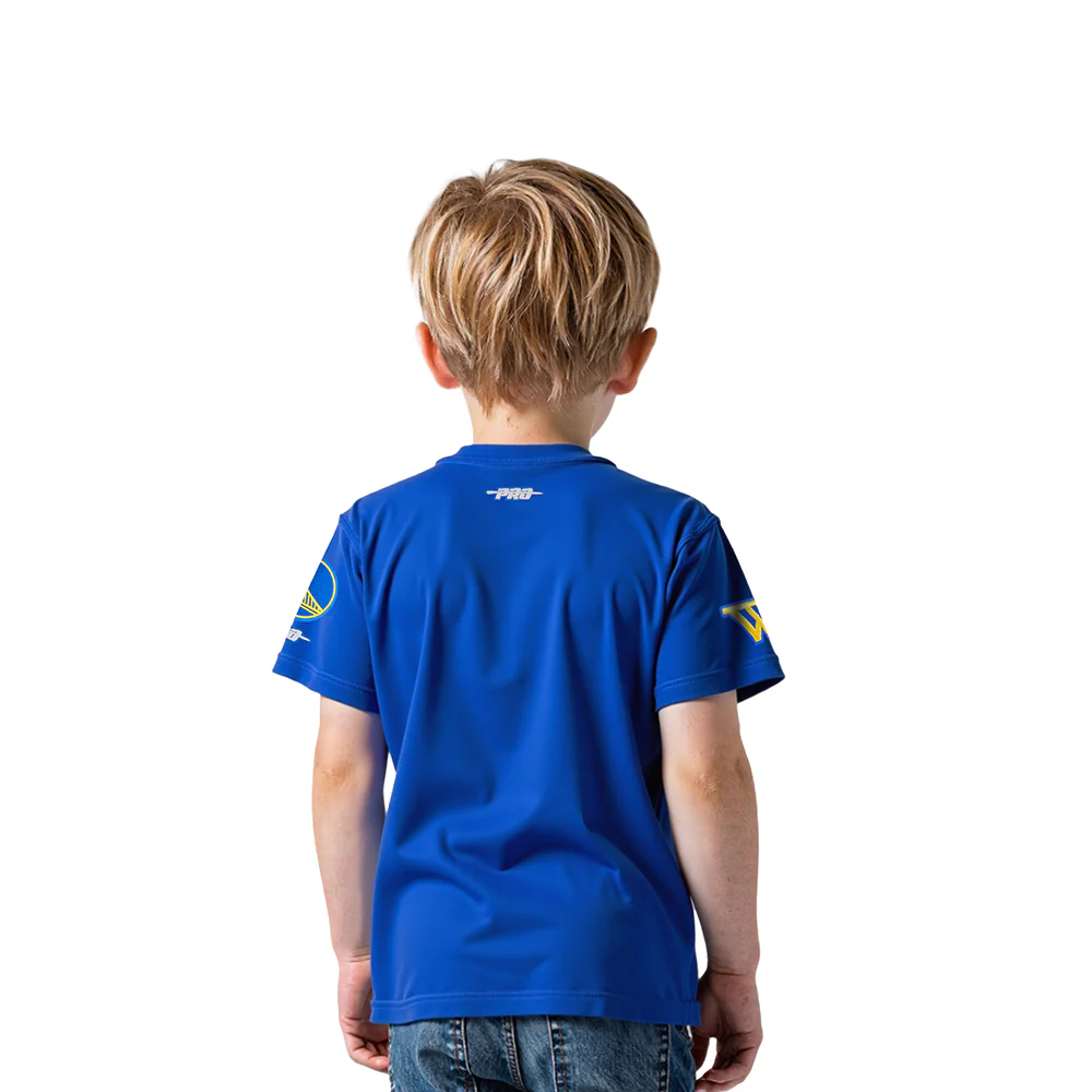 NBA GOLDEN STATE WARRIORS CLASSIC TODDLER BOYS SHORT SLEEVE TEE (ROYAL BLUE) - Image 2