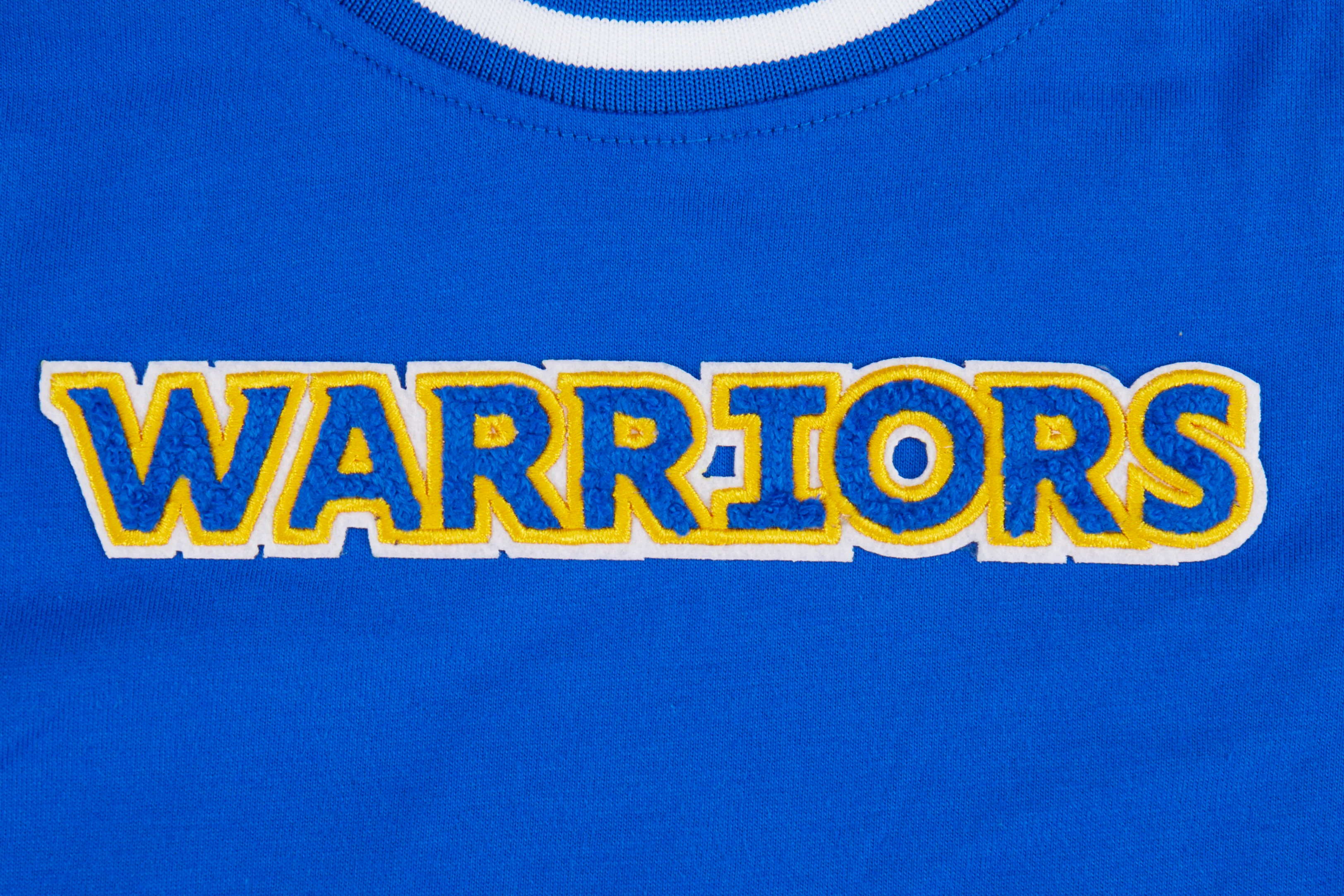 NBA GOLDEN STATE WARRIORS CLASSIC TODDLER BOYS SHORT SLEEVE STRIPED RIB TEE (ROYAL BLUE) - Image 5