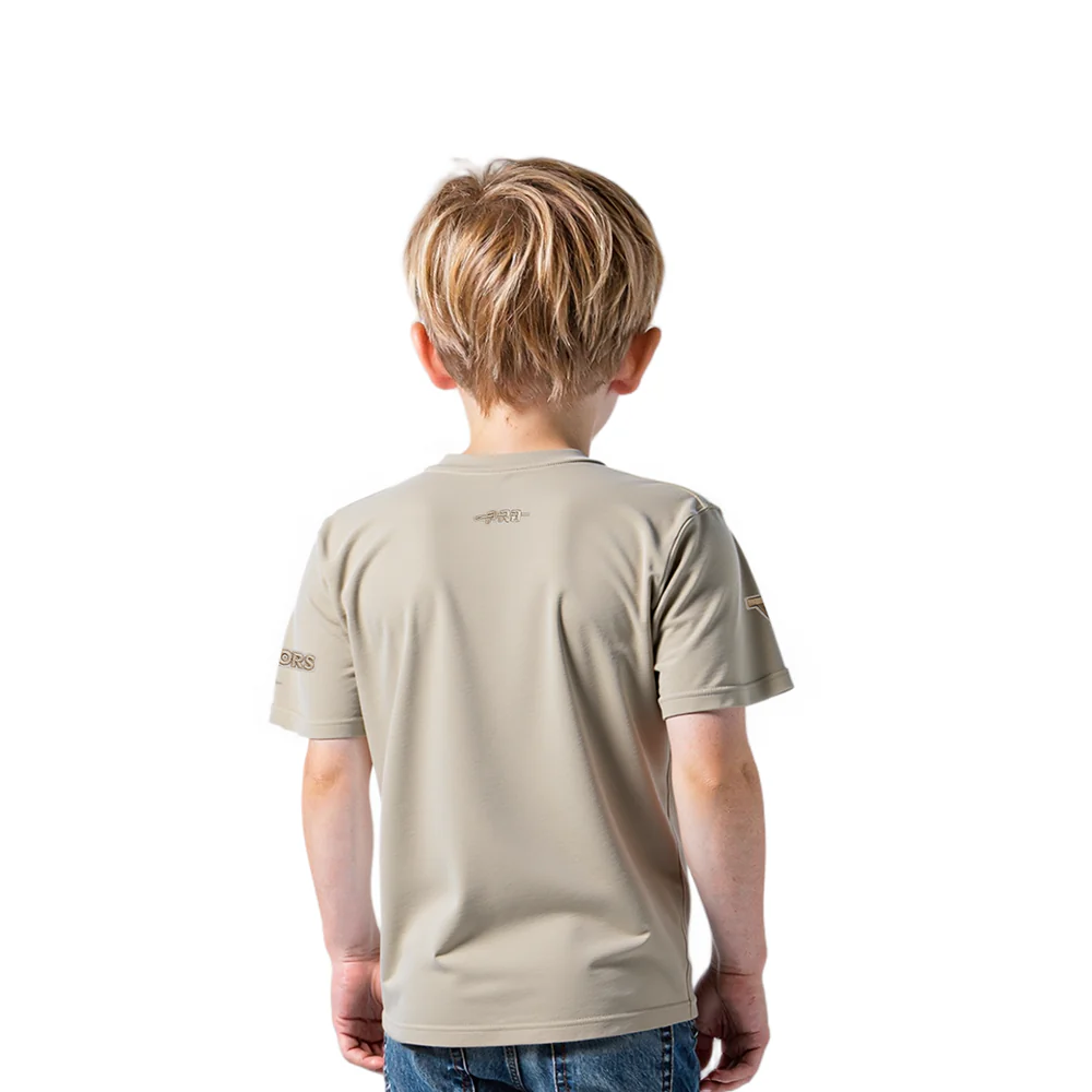 NBA GOLDEN STATE WARRIORS NEUTRAL TODDLER BOYS SHORT SLEEVE TEE (TAUPE) - Image 2