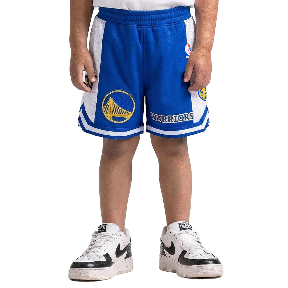 NBA GOLDEN STATE WARRIORS CLASSIC TODDLER BOYS FLEECE 2.0 SHORT (ROYAL BLUE)