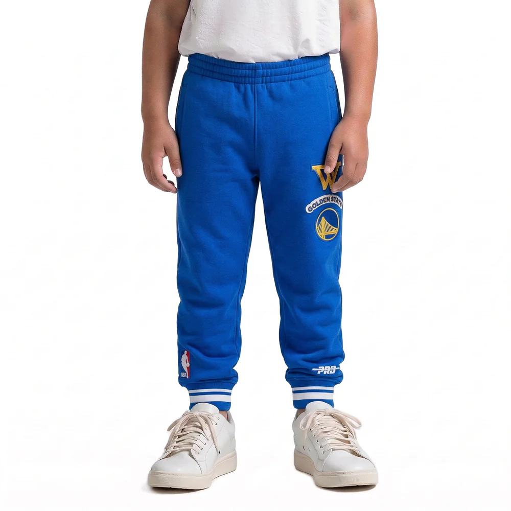 NBA GOLDEN STATE WARRIORS RETRO CLASSIC TODDLER BOYS RIB SWEATPANT (ROYAL BLUE)