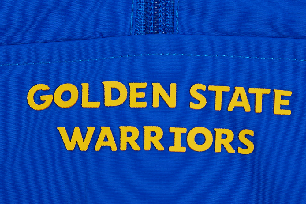 NBA GOLDEN STATE WARRIORS CLASSIC WIND WOVEN WOMEN'S 1/2 JACKET (ROYAL BLUE) - Image 7