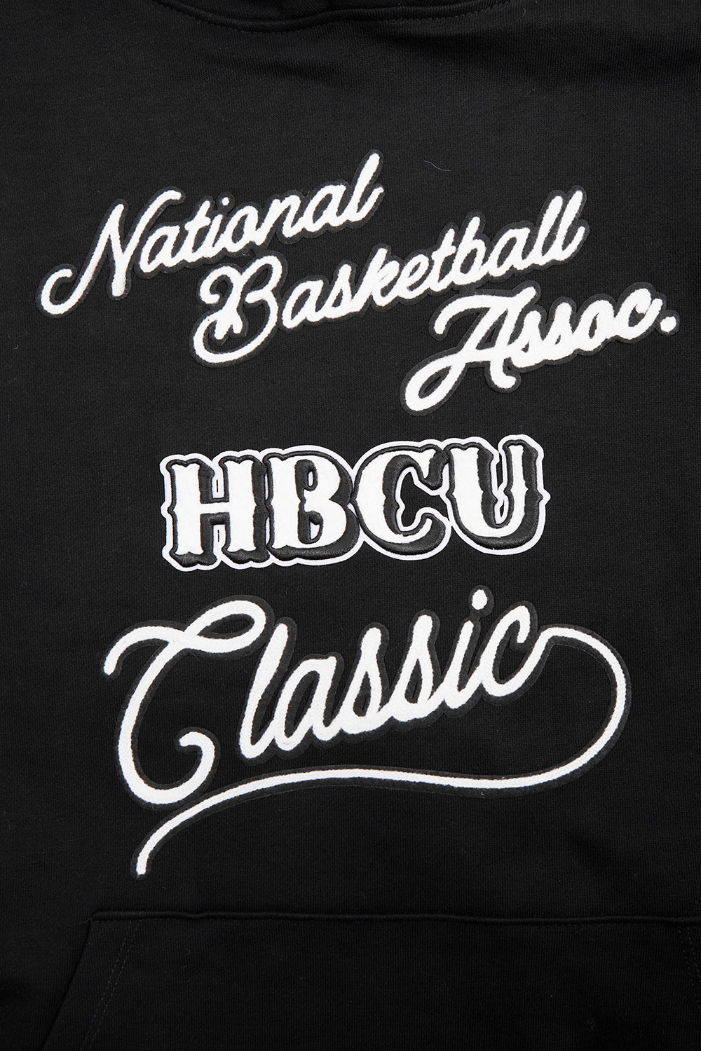 HBCU X NBA ALL STAR 2024 MEN'S RIB FLEECE PULLOVER HOODIE (BLACK) - Image 7