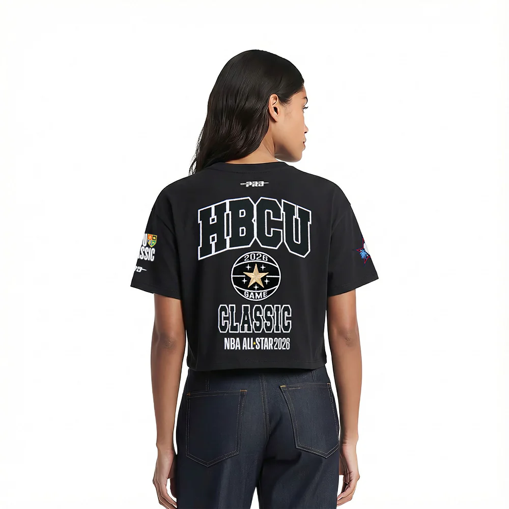 NBA XHBCU CLASSIX 2026 WOMEN'S SJ BOXY TEE (BLACK) - Image 2
