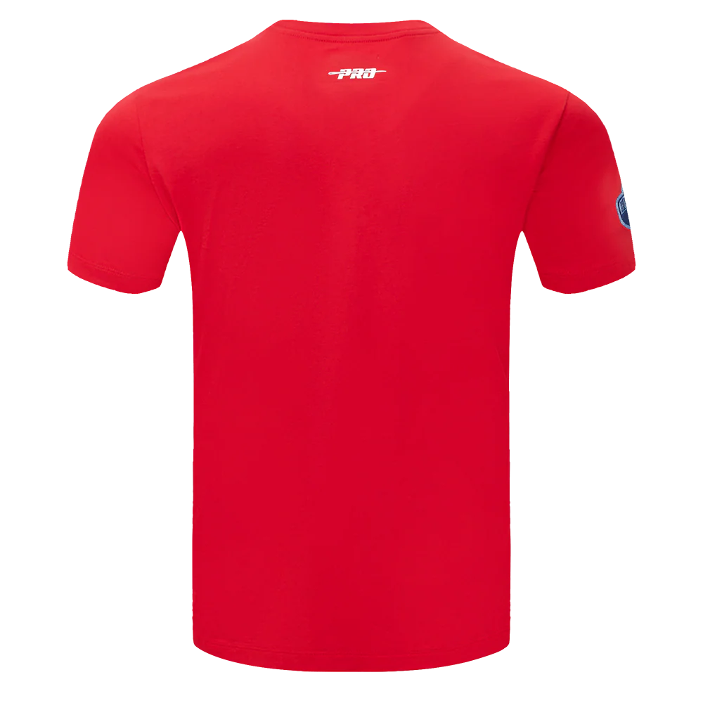 NBA HOUSTON ROCKETS VARSITY BLUES MEN'S TEE (RED) - Image 3