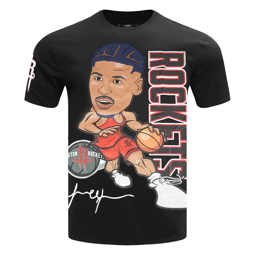 NBA HOUSTON ROCKETS JALEN GREEN #4 DRIVE SINGLE JERSEY TEE (BLACK)