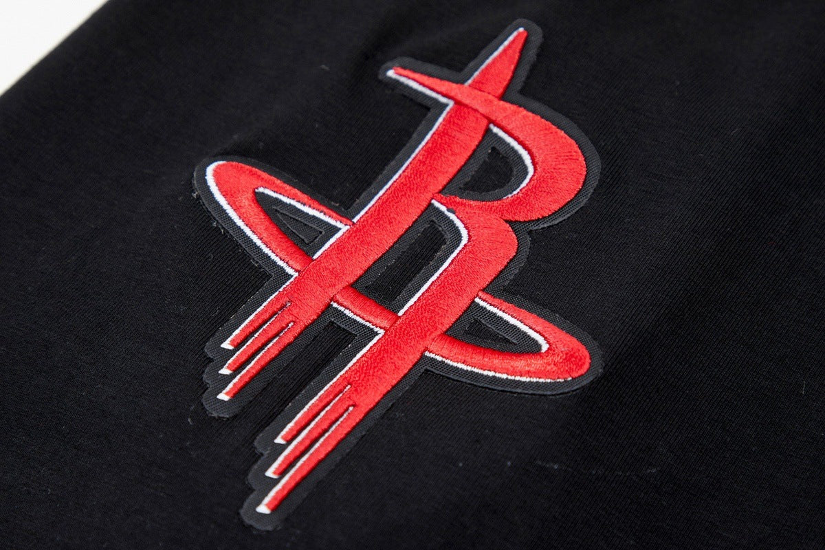 NBA HOUSTON ROCKETS CLASSIC CHENILLE MEN'S TEE (BLACK) - Image 7