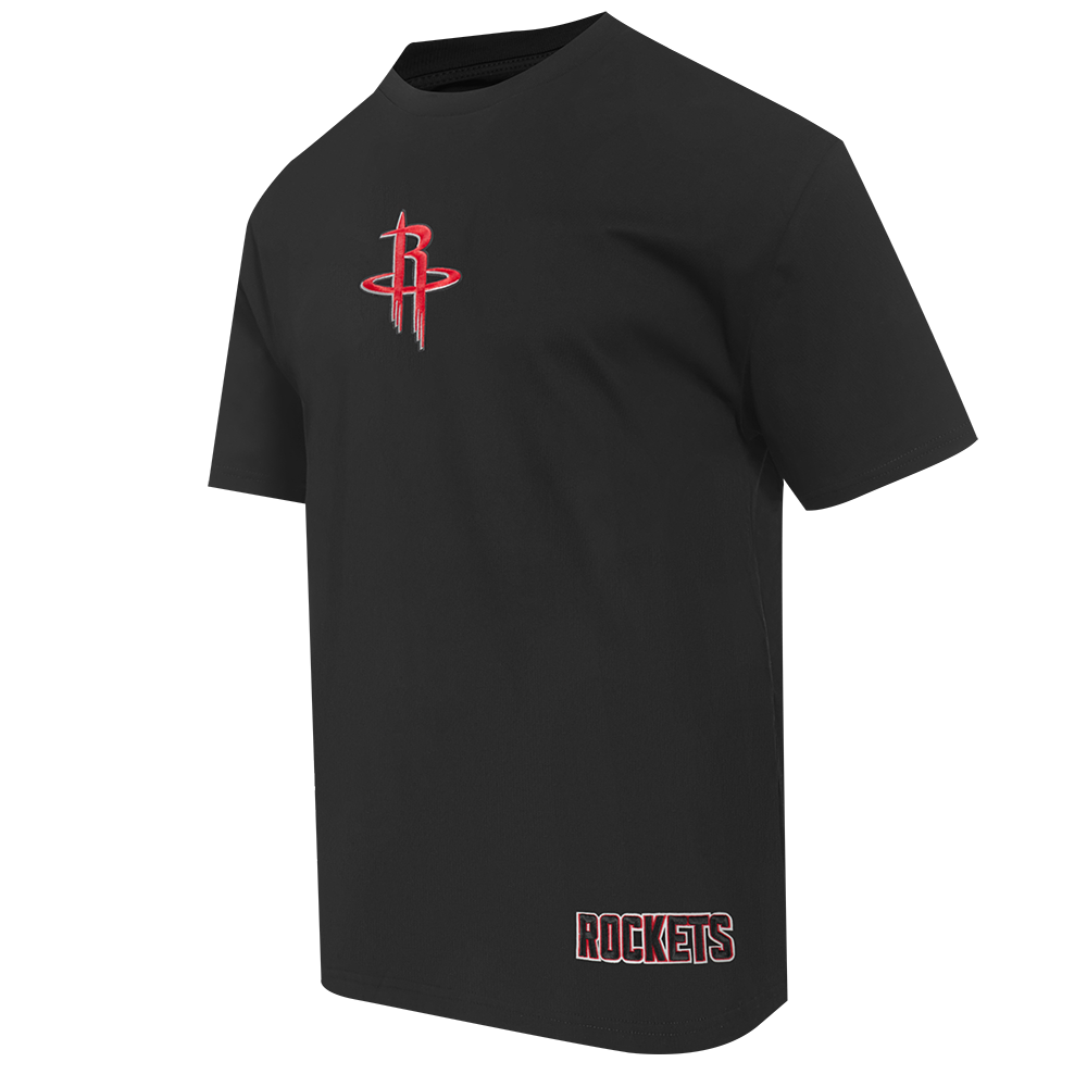 NBA HOUSTON ROCKETS WINGSPAN MEN'S CJ DROP SHOULDER TEE (BLACK) - Image 5