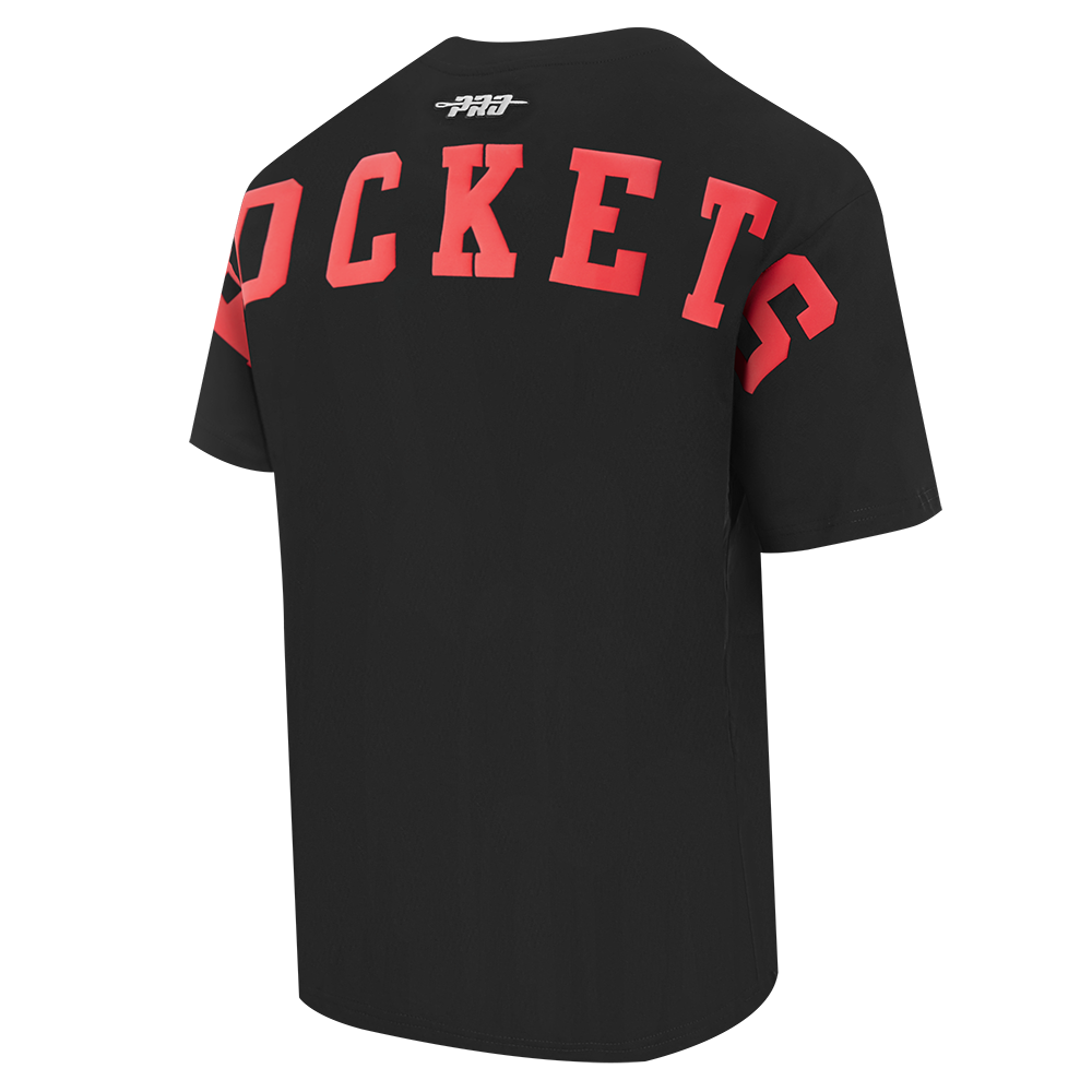 NBA HOUSTON ROCKETS WINGSPAN MEN'S CJ DROP SHOULDER TEE (BLACK) - Image 6