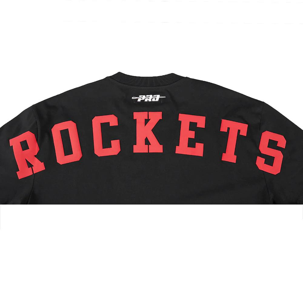 NBA HOUSTON ROCKETS WINGSPAN MEN'S CJ DROP SHOULDER TEE (BLACK) - Image 7