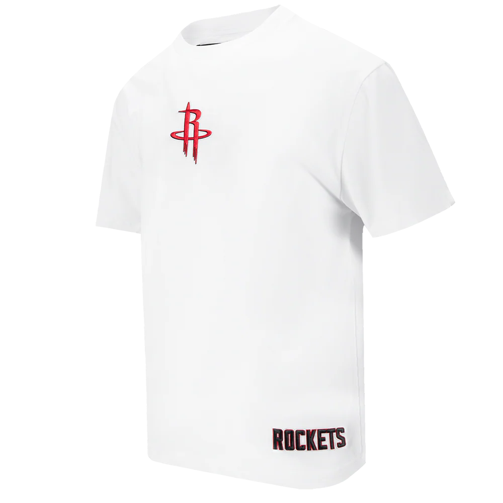 NBA HOUSTON ROCKETS WINGSPAN MEN'S CJ DROP SHOULDER TEE (WHITE) - Image 4