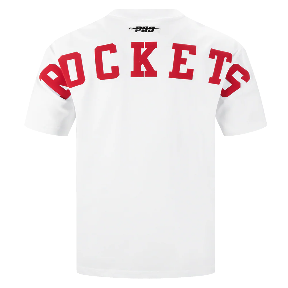 NBA HOUSTON ROCKETS WINGSPAN MEN'S CJ DROP SHOULDER TEE (WHITE) - Image 5