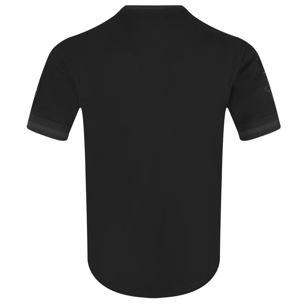 NBA HOUSTON ROCKETS TRIPLE BLACK MEN'S DOUBLE KNIT TEE SHORT SLEEVE (TRIPLE BLACK) - Image 5