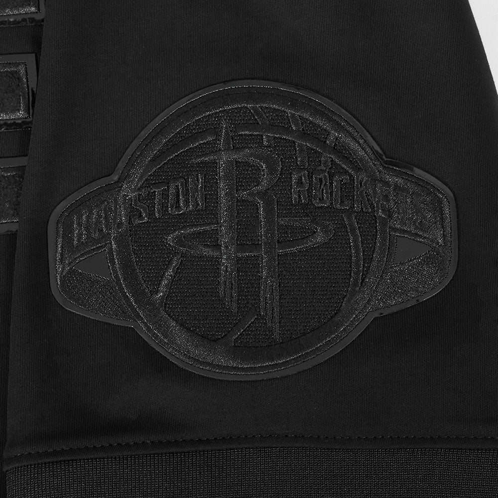NBA HOUSTON ROCKETS TRIPLE BLACK MEN'S DOUBLE KNIT TEE SHORT SLEEVE (TRIPLE BLACK) - Image 9