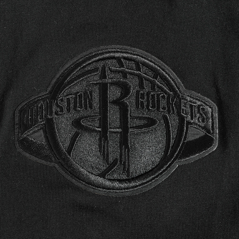 NBA HOUSTON ROCKETS NEUTRAL MEN'S DROP SHOULDER TEE (BLACK) - Image 9
