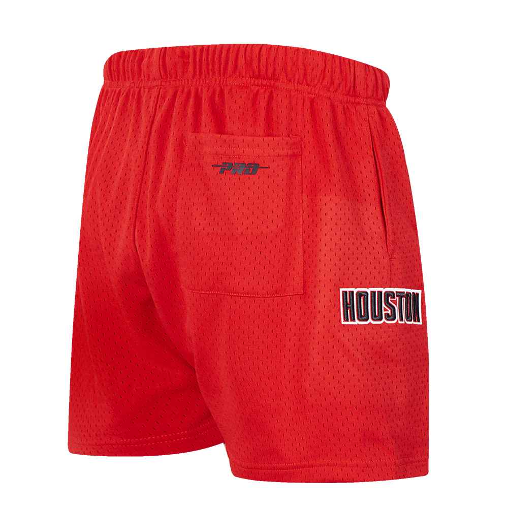 NBA HOUSTON ROCKETS CLASSIC MEN'S MESH SHORT (RED) - Image 3