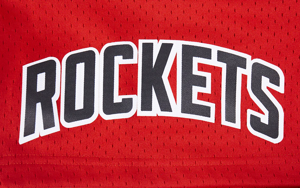 NBA HOUSTON ROCKETS CLASSIC MEN'S MESH SHORT (RED) - Image 5