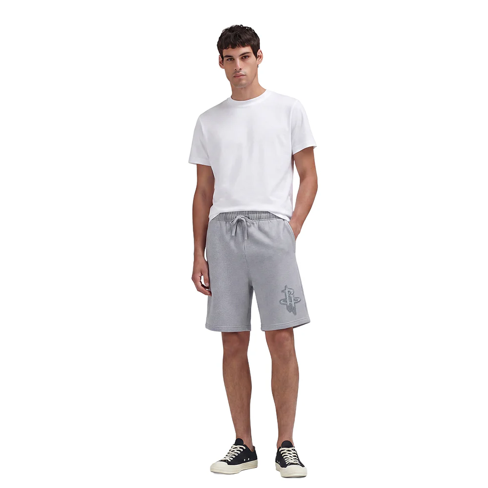 NBA HOUSTON ROCKETS NEUTRAL MEN'S SHORT (DARK HEATHER GRAY) - Image 3