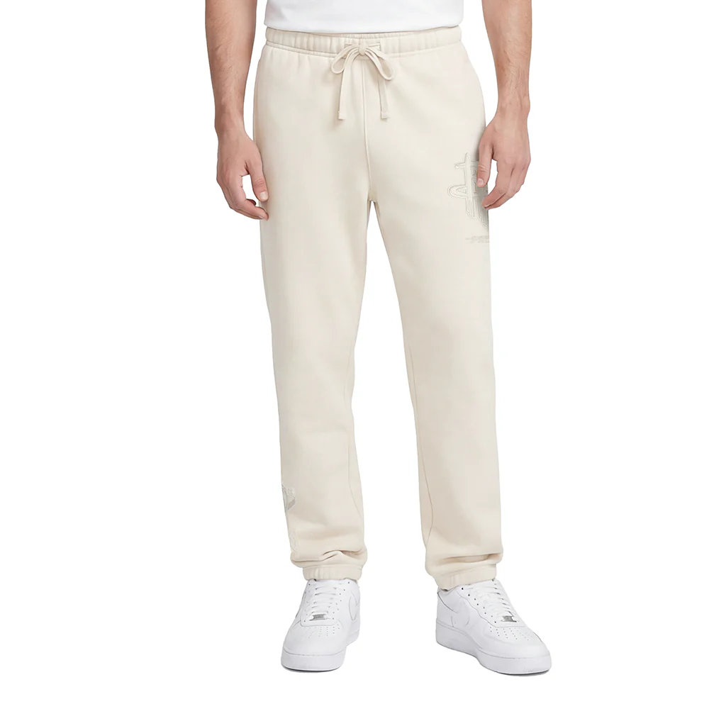 NBA HOUSTON ROCKETS NEUTRAL MEN'S SWEATPANT (EGGSHELL)