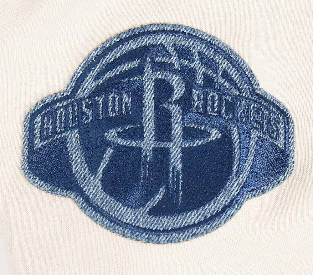 NBA HOUSTON ROCKETS VARSITY BLUES MEN'S PULLOVER HOODIE (LINEN) - Image 6