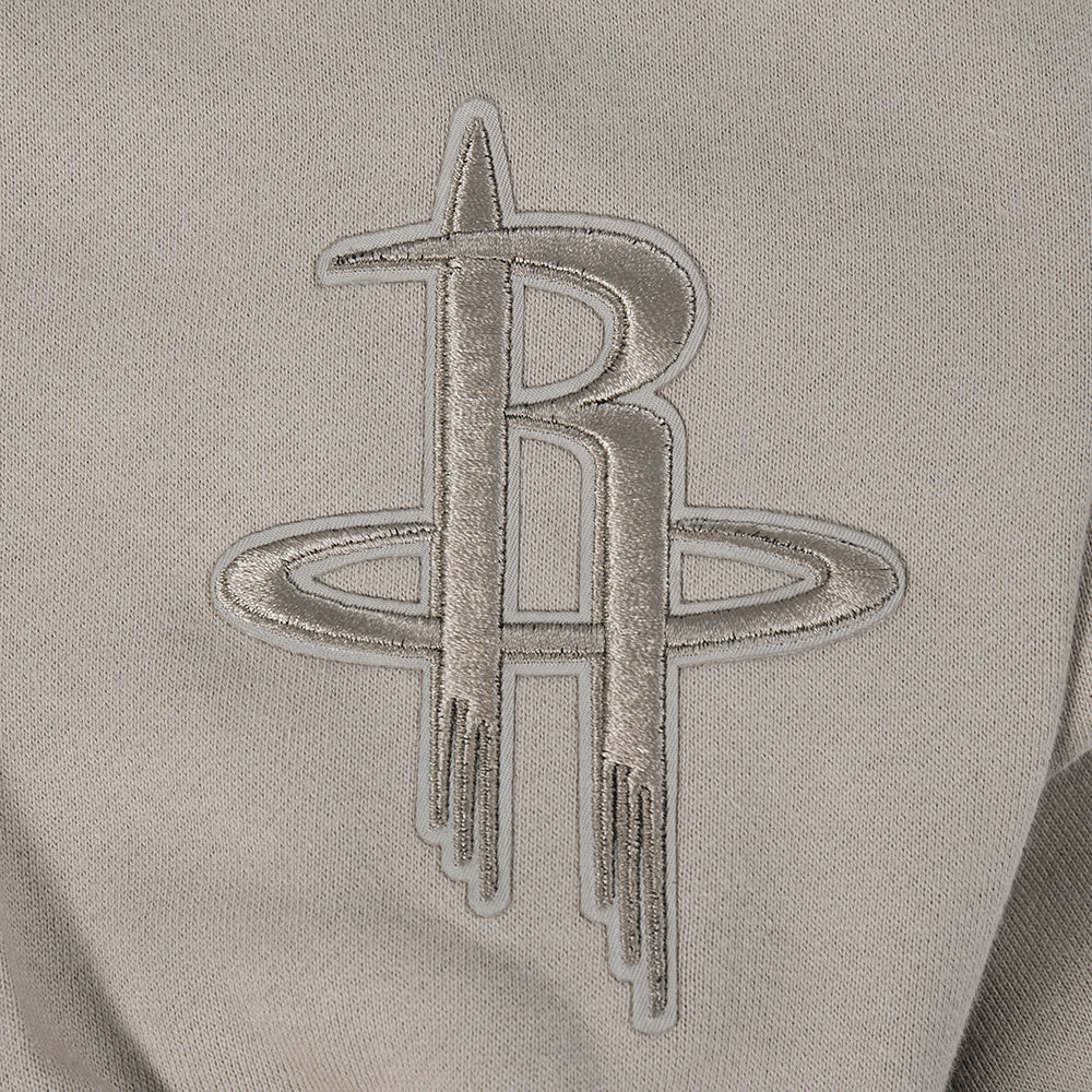 NBA HOUSTON ROCKETS WINGSPAN MEN'S DROP SHOULDER FLEECE PULLOVER HOODIE (TAUPE) - Image 15