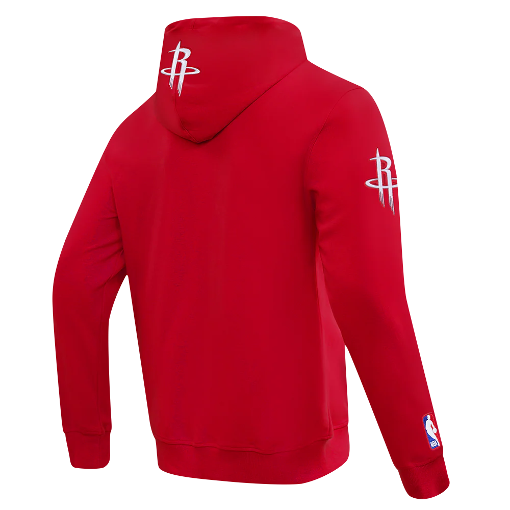 NBA HOUSTON ROCKETS CITY ARCH MEN'S FLC PO HOODIE (RED) - Image 4