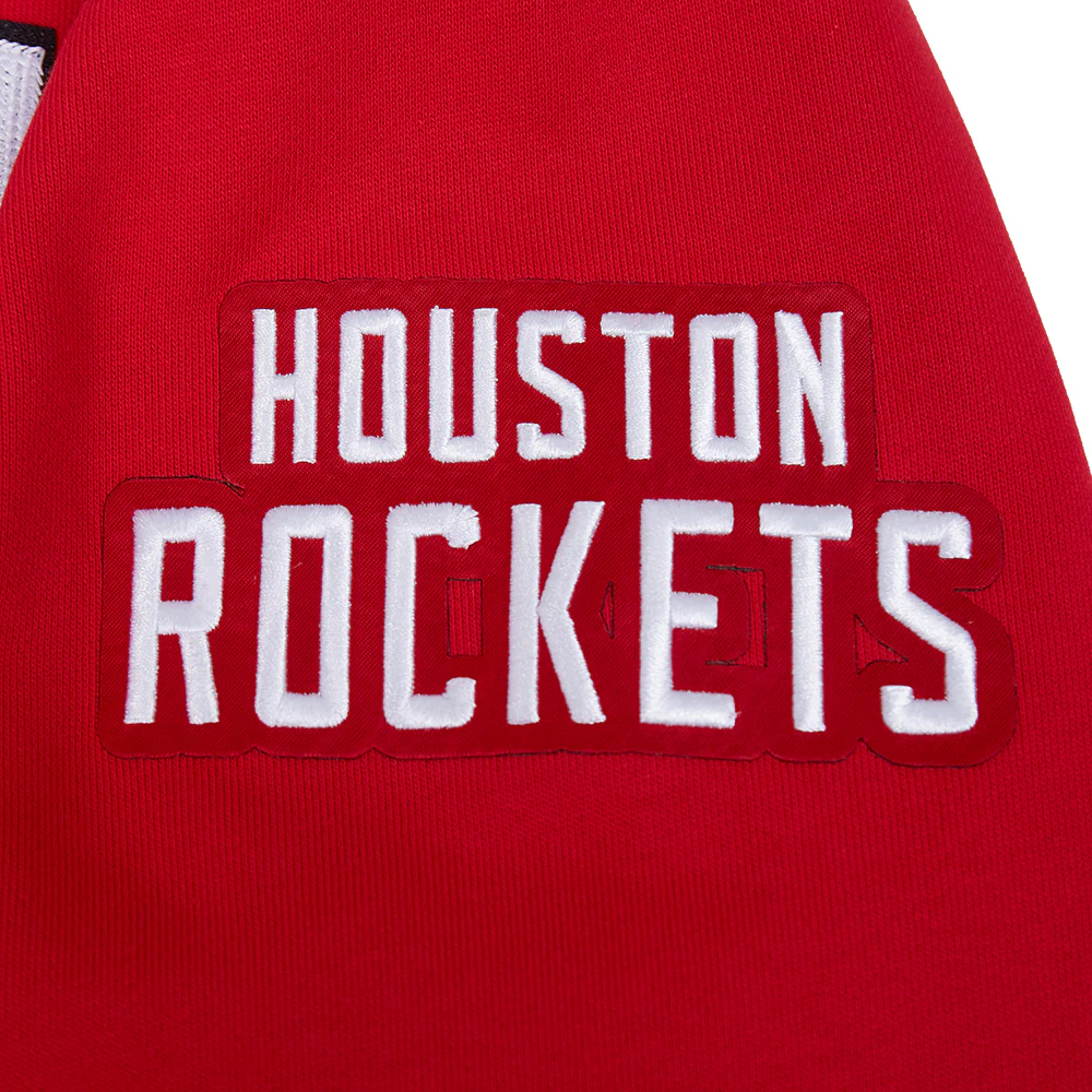 NBA HOUSTON ROCKETS CITY ARCH MEN'S FLC PO HOODIE (RED) - Image 7