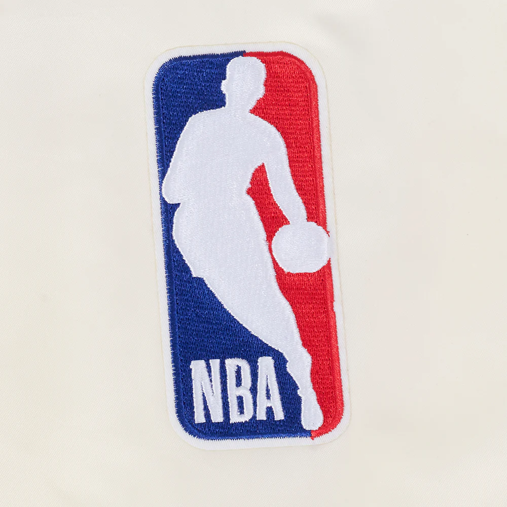 HOUSTON ROCKETS BEST OF MEN'S RIB SATIN JACKET (EGGSHELL/ RED) - Image 11