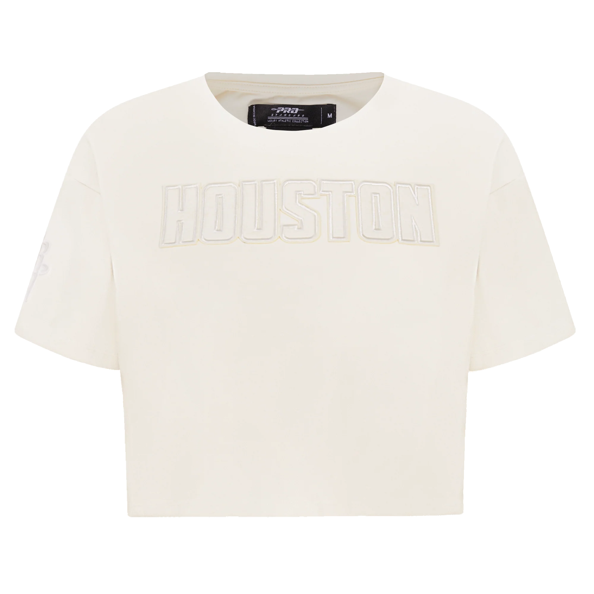 NBA HOUSTON ROCKETS NEUTRAL WOMEN'S BOXY TEE (EGGSHELL)
