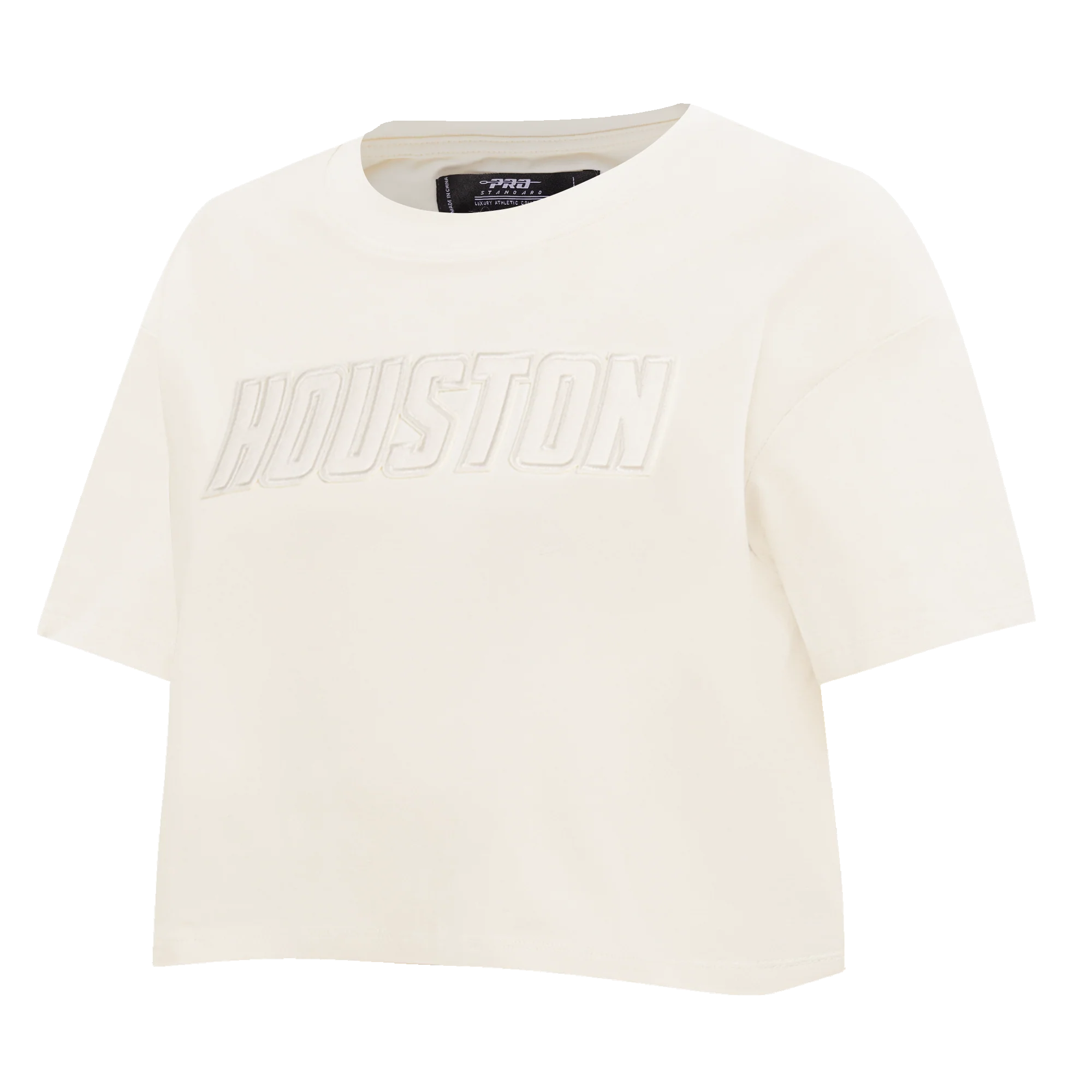 NBA HOUSTON ROCKETS NEUTRAL WOMEN'S BOXY TEE (EGGSHELL) - Image 2