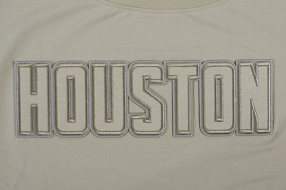 NBA HOUSTON ROCKETS NEUTRAL WOMEN'S BOXY TEE (TAUPE) - Image 7