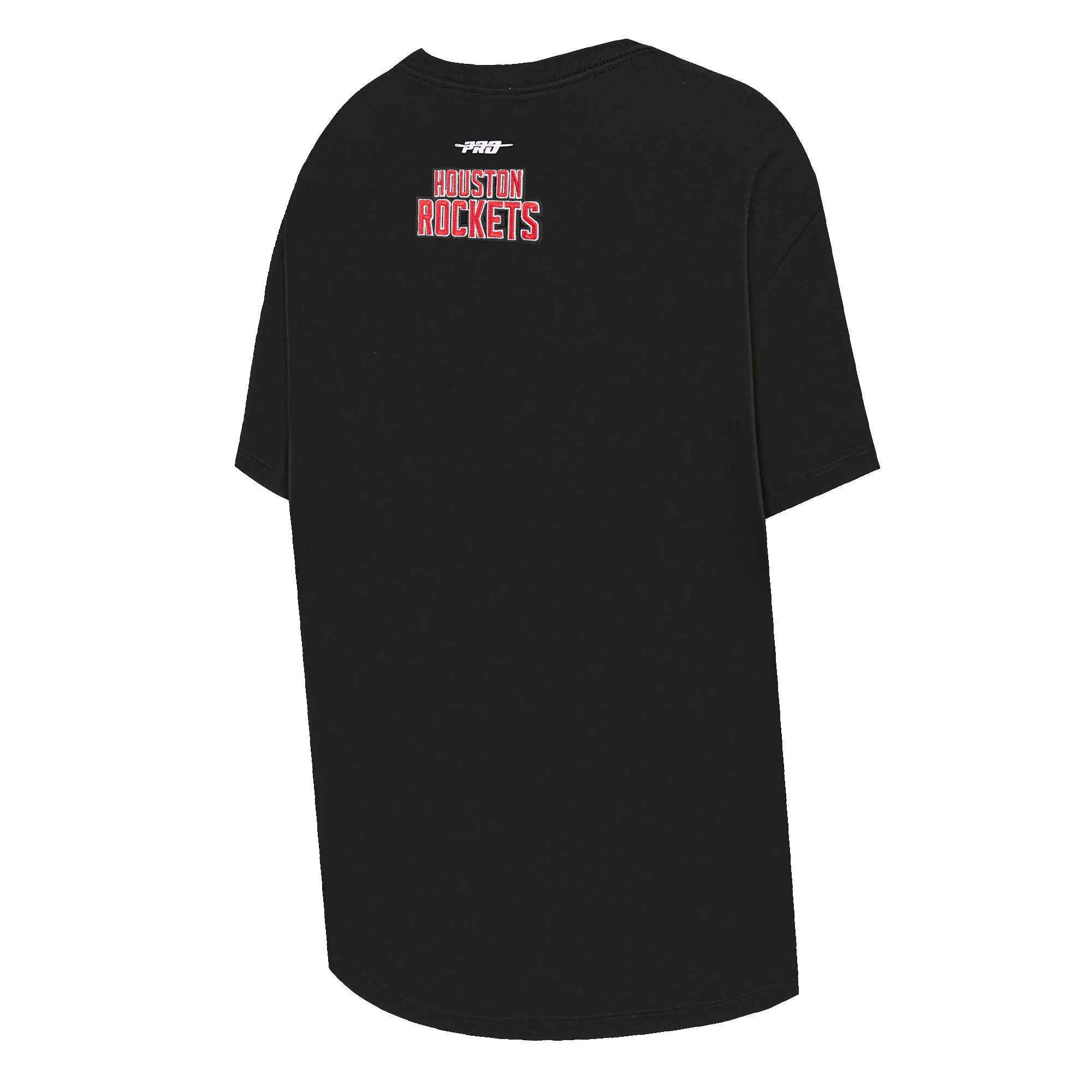 NBA HOUSTON ROCKETS SCRIPT TAIL WOMEN'S BOYFRIEND TEE (BLACK) - Image 4