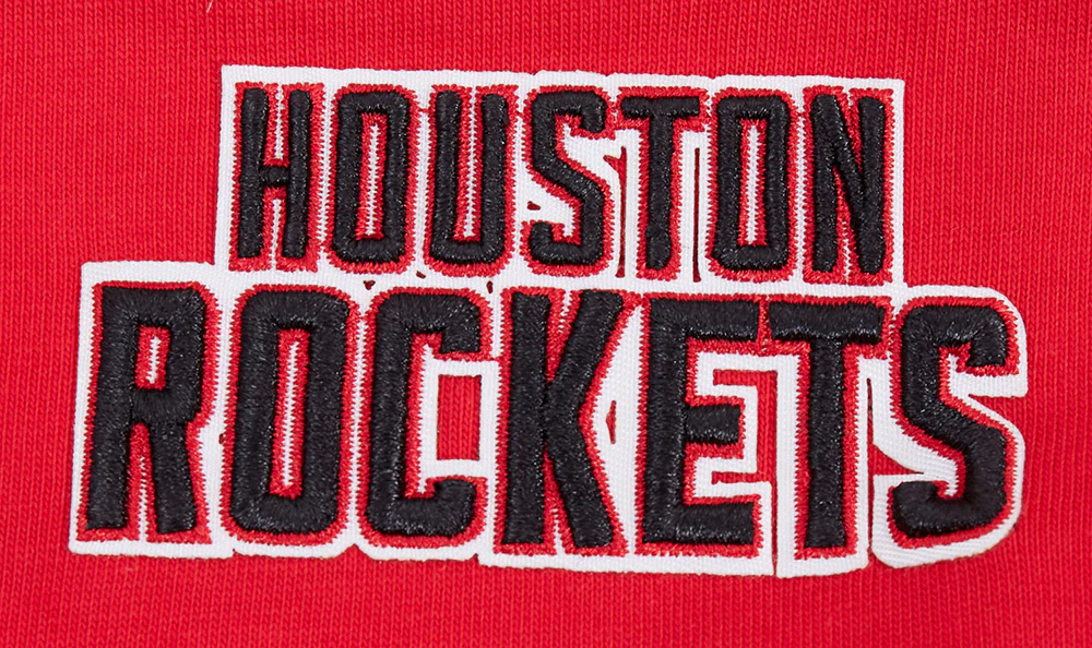 NBA HOUSTON ROCKETS SCRIPT TAIL WOMEN'S BOYFRIEND TEE (RED) - Image 6