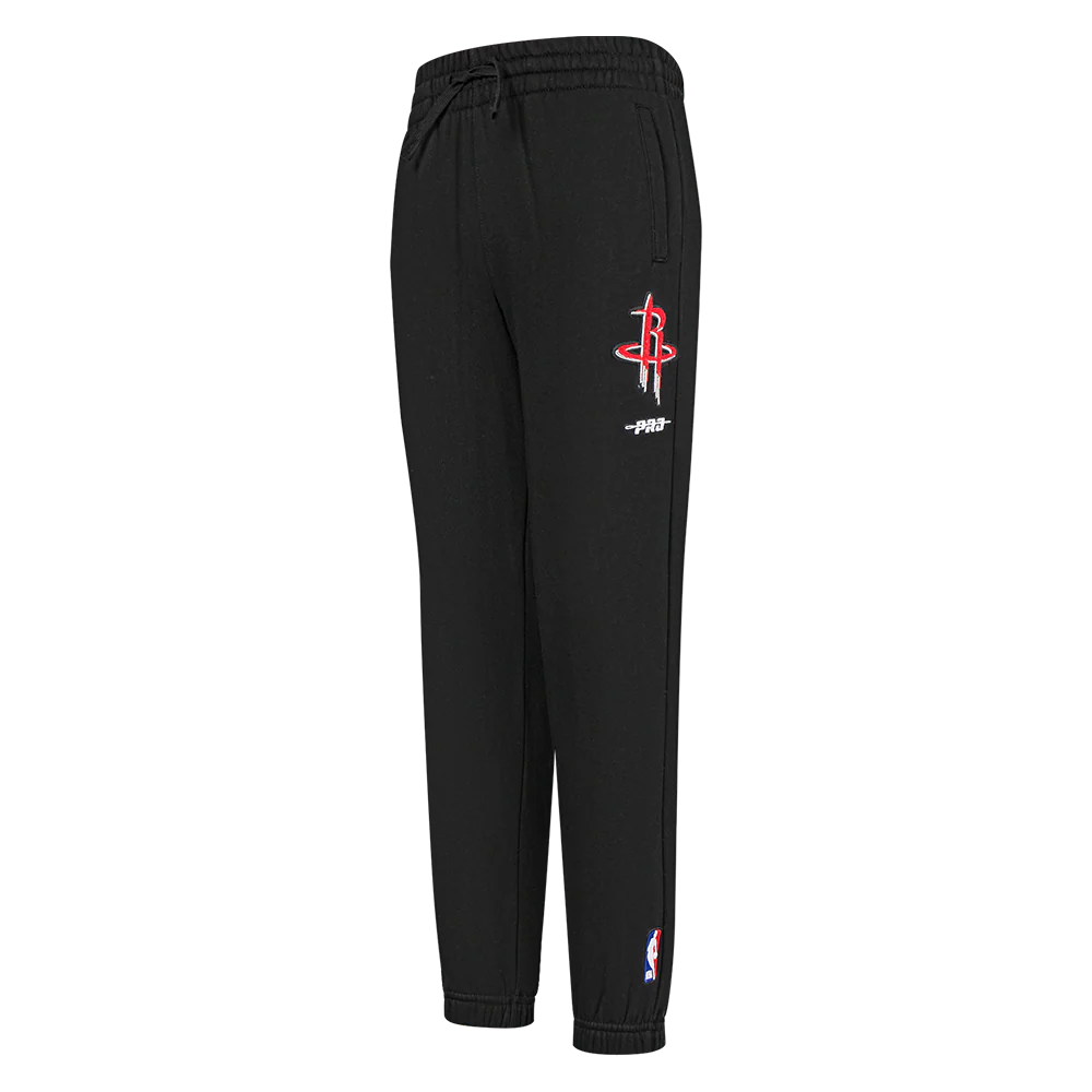 NBA HOUSTON ROCKETS CLASSIC BIG BOYS FLEECE SWEATPANT (BLACK)
