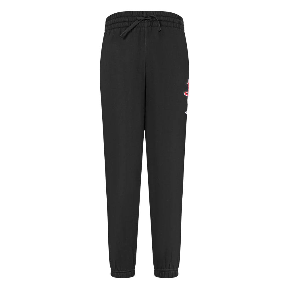 NBA HOUSTON ROCKETS CLASSIC BIG BOYS FLEECE SWEATPANT (BLACK) - Image 2