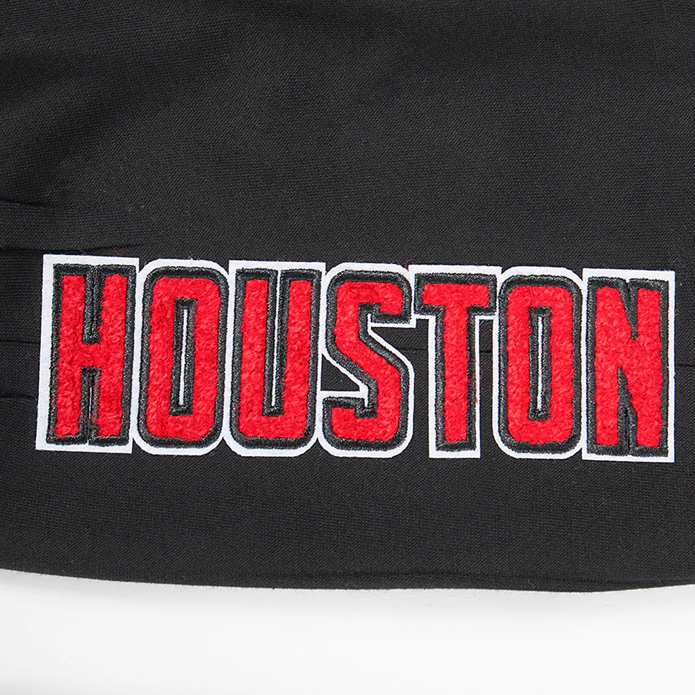 NBA HOUSTON ROCKETS CLASSIC BIG BOYS FLEECE SWEATPANT (BLACK) - Image 6