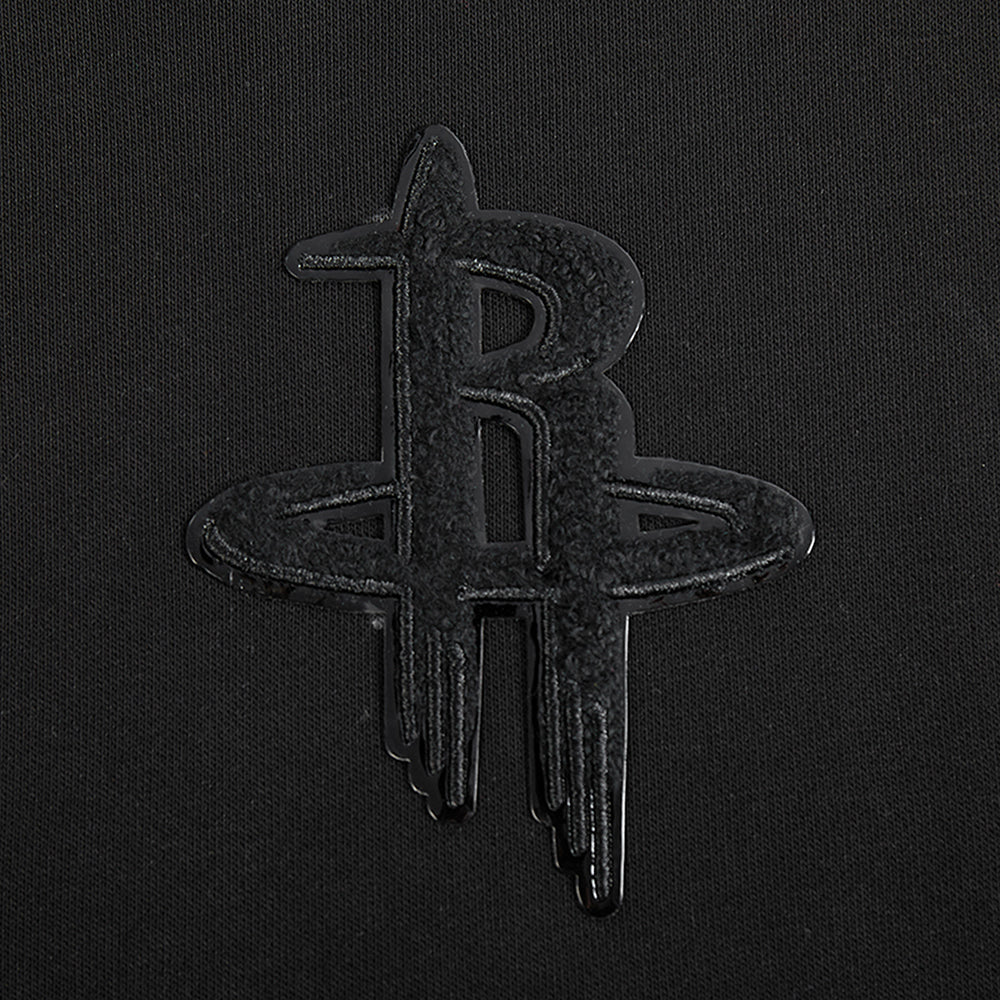 NBA HOUSTON ROCKETS TRIPLE BLACK WOMEN'S FLC HOODIE DRESS (TRIPLE BLACK) - Image 7