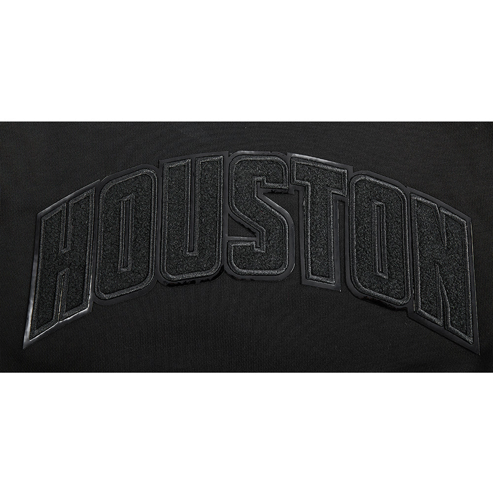 NBA HOUSTON ROCKETS TRIPLE BLACK WOMEN'S FLC HOODIE DRESS (TRIPLE BLACK) - Image 8