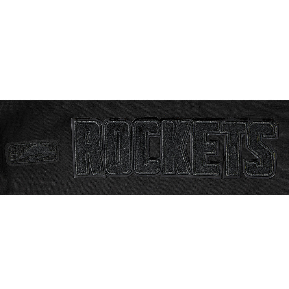 NBA HOUSTON ROCKETS TRIPLE BLACK WOMEN'S FLC HOODIE DRESS (TRIPLE BLACK) - Image 9