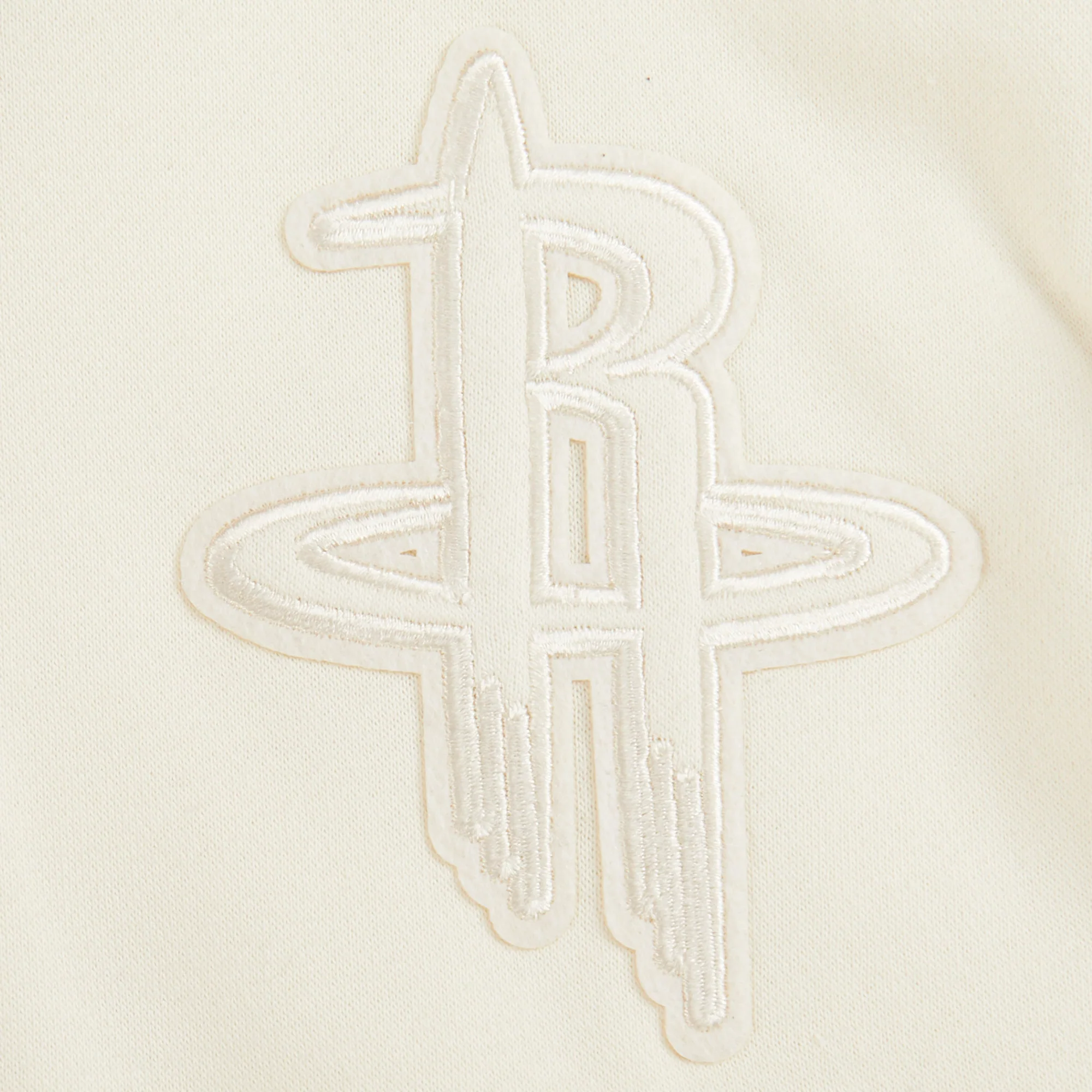 NBA HOUSTON ROCKETS NEUTRAL BIG BOYS FLEECE PULLOVER HOODIE (EGGSHELL) - Image 4