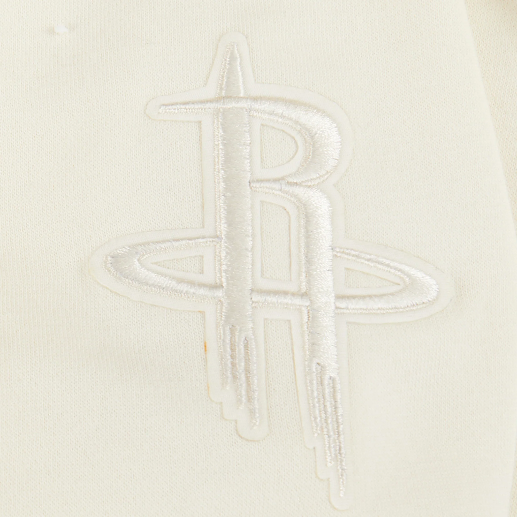 NBA HOUSTON ROCKETS NEUTRAL BIG BOYS FLEECE PULLOVER HOODIE (EGGSHELL) - Image 6
