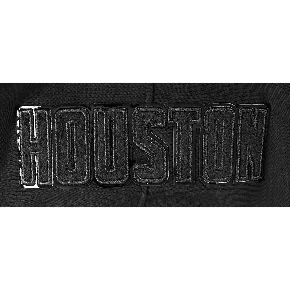 NBA HOUSTON ROCKETS TRIPLE BLACK BIG BOYS FL FZ HOODIE (BLACK) - Image 8