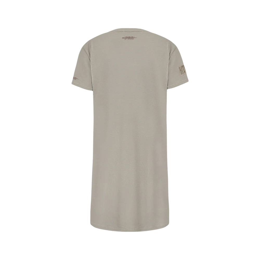 NBA HOUSTON ROCKETS NEUTRAL BIG GIRLS TEE DRESS (TAUPE) - Image 3